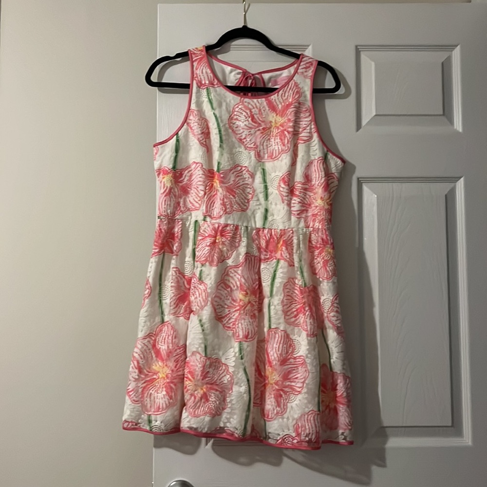 Lilly Pulitzer Vibrant Pink Floral Mini Dress